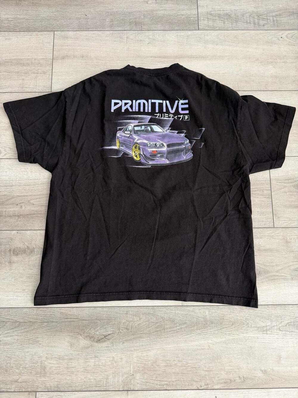 Primitive Motor Black T-Shirt Size 2XL Nissan R34 Skyline JDM